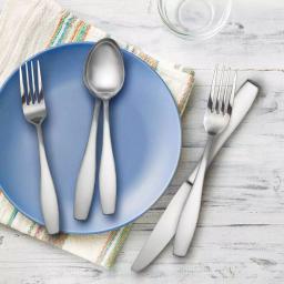 Hampton Forge Gourdon 20-Piece Satin Stainless Steel Flatware Set, Service for 4 thumbnail 4
