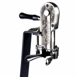 Epicureanist Pewter Connoisseur Wine Opener with Black Granite Stand thumbnail 3