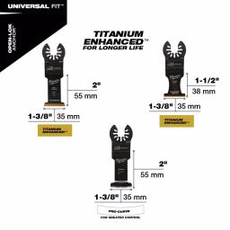 Milwaukee OPEN-LOK 12-Piece Oscillating Multi-Tool Blade Variety Pack - Universal Fit thumbnail 6