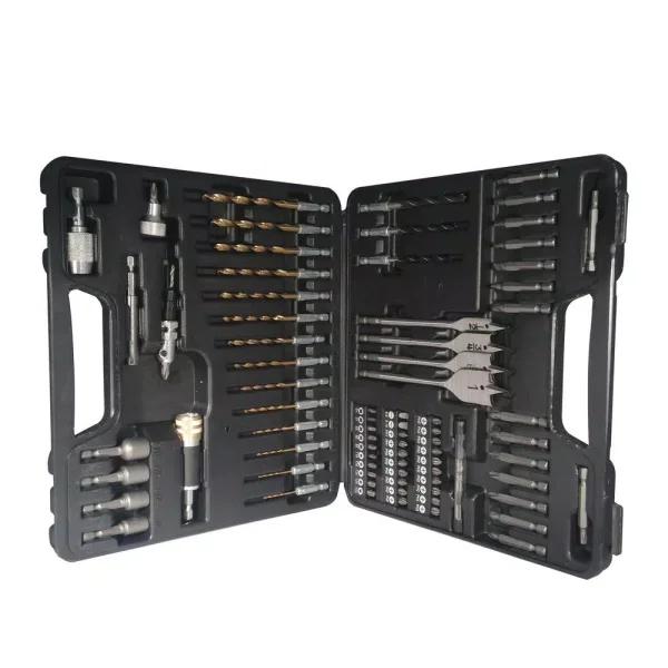BLU-MOL 83-Piece Steel Quick Change Drill Bit and Drive Set with Durable Carrying Case