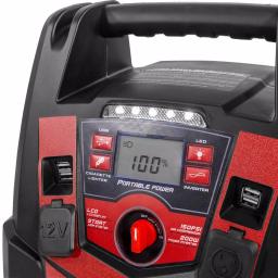 XtremepowerUS 6-in-1 Portable Jump Starter with 1250 Peak Amp & Digital Air Compressor thumbnail 2