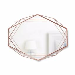 Umbra Prisma Modern Copper Wall Mirror, Metal and Glass Accent Mirror thumbnail 2