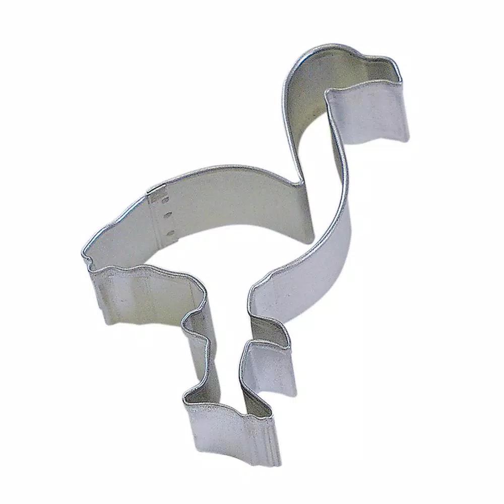 CybrTrayd-R&M 12-Piece Flamingo Tinplated Steel Cookie Cutter & Recipe Set