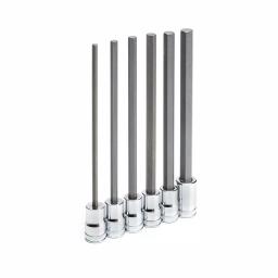 GearWrench 3/8 in. Drive Metric Long Length Hex Bit Socket Set, 6-Piece thumbnail 6