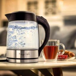 MegaChef Mega Chef 1.8L Glass and Stainless Steel Electric Tea Kettle thumbnail 10