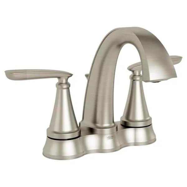 American Standard Somerville 4 in. Centerset 2-Handle Bathroom Faucet with Pop-Up Drain, Brushed Nickel