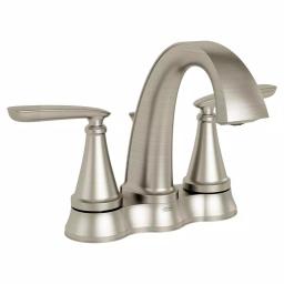 American Standard Somerville 4 in. Centerset 2-Handle Bathroom Faucet with Pop-Up Drain, Brushed Nickel thumbnail 1