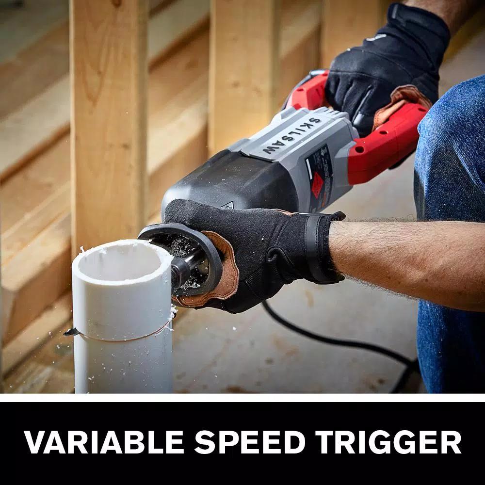 SKILSAW 13 Amp Corded Reciprocating Saw with Buzzkill Vibration Suppression Technology