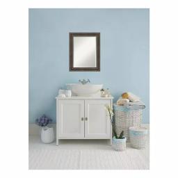 Amanti Art 23.5 in. W x 29.5 in. H Rustic Pine Wood Framed Beveled Edge Bathroom Vanity Mirror thumbnail 5