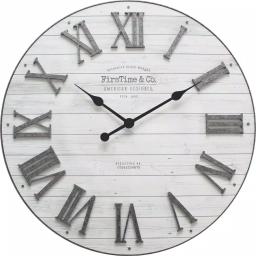 FirsTime & Co. Emmett 27 in. Shiplap Wall Clock - Industrial Farmhouse Decor thumbnail 2