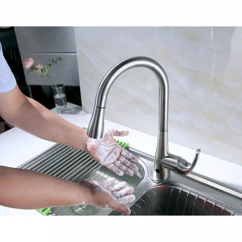 Flow Series Motion Activated Single-Handle Pull-Down Kitchen Faucet, Chrome (3-Pack)
