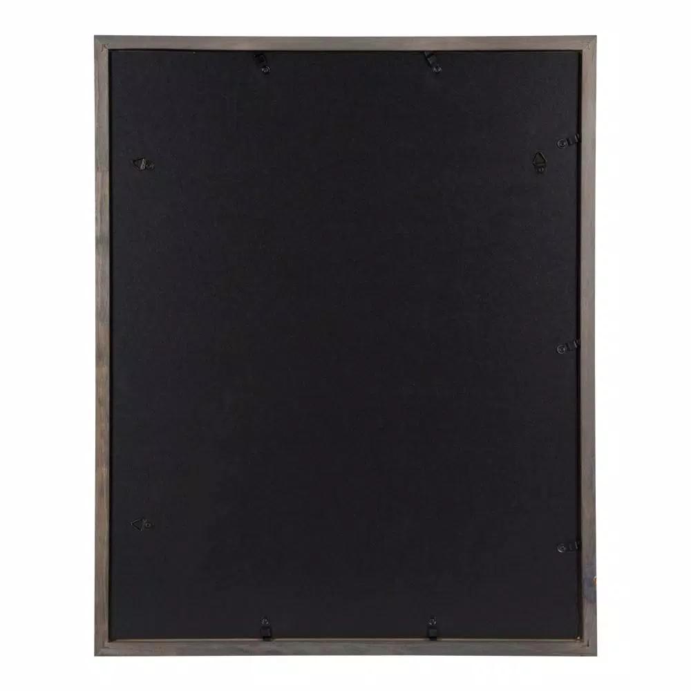 DesignOvation Gallery Wood Picture Frame Set of 2, Gray, 16x20 matted to 8x10
