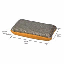 Unbranded Multi-Purpose Dual Action Microfiber Scrubbing Sponges, Yellow thumbnail 7