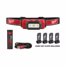 Milwaukee 475 Lumen LED Rechargeable Hard Hat Headlamp & BOLT Vented Hard Hat Combo thumbnail 2