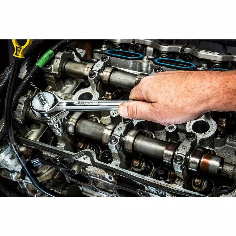 Husky 91-Piece 3/8 in. Drive SAE and Metric Socket and Bit Socket Set
