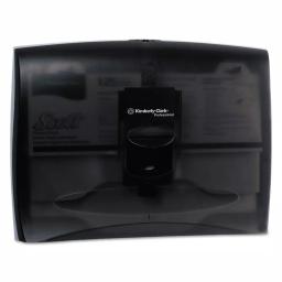 Kimberly-Clark PROFESSIONAL In-Sight Plastic Toilet Seat Cover Dispenser, Smoke Gray, 17.5 x 13.25 in. thumbnail 1