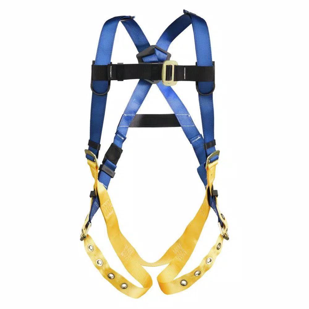 Werner LiteFit Standard 1 D-Ring Safety Harness, Medium/Large, Blue