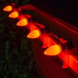 Wintergreen Lighting OptiCore C7 LED Orange Smooth Opaque Replacement Light Bulbs, E12 Candelabra Base, 25-Pack thumbnail 3
