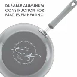 Rachael Ray Classic Brights 19-Piece Sea Salt Gray Nonstick Cookware Set with LocknLock Containers thumbnail 7