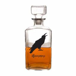 Cathy's Concepts Halloween Raven 34 oz. Glass Decanter with Square Topper, 9 in. H thumbnail 2