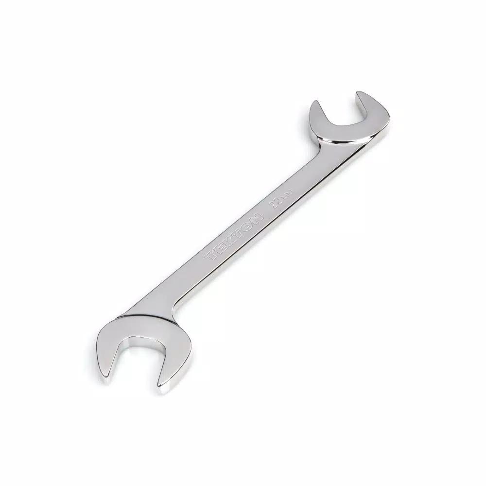 TEKTON 22 mm Angle Head Double Open End Wrench, 60° Offset
