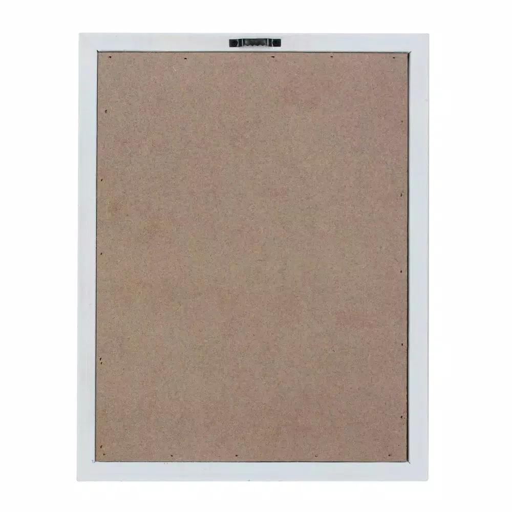 Stonebriar Collection Stonebriar Turquoise Felt Memo Board with White Wash Wood Frame