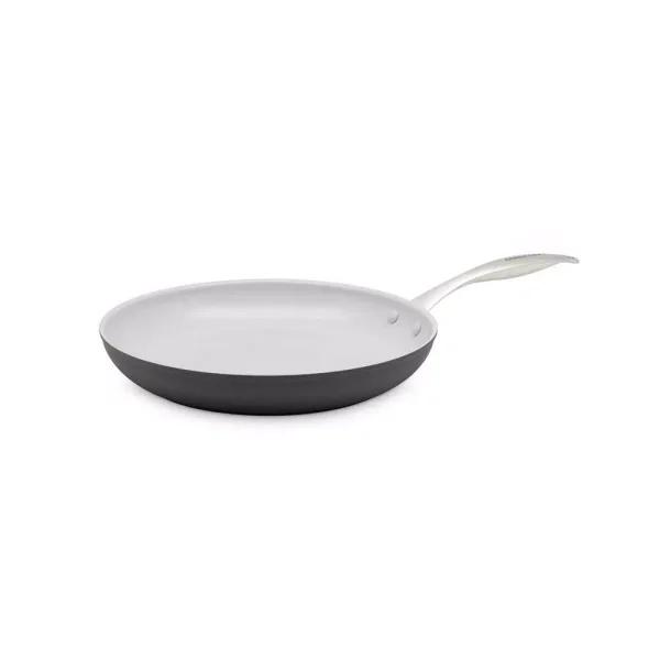 GreenLife Classic Pro 12 in. Hard-Anodized Aluminum Ceramic Nonstick Frying Pan, Gray