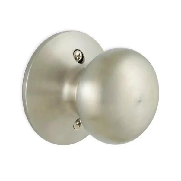 Defiant Berwick Stainless Steel Dummy Door Knob, Flat Ball Style, Interior Residential