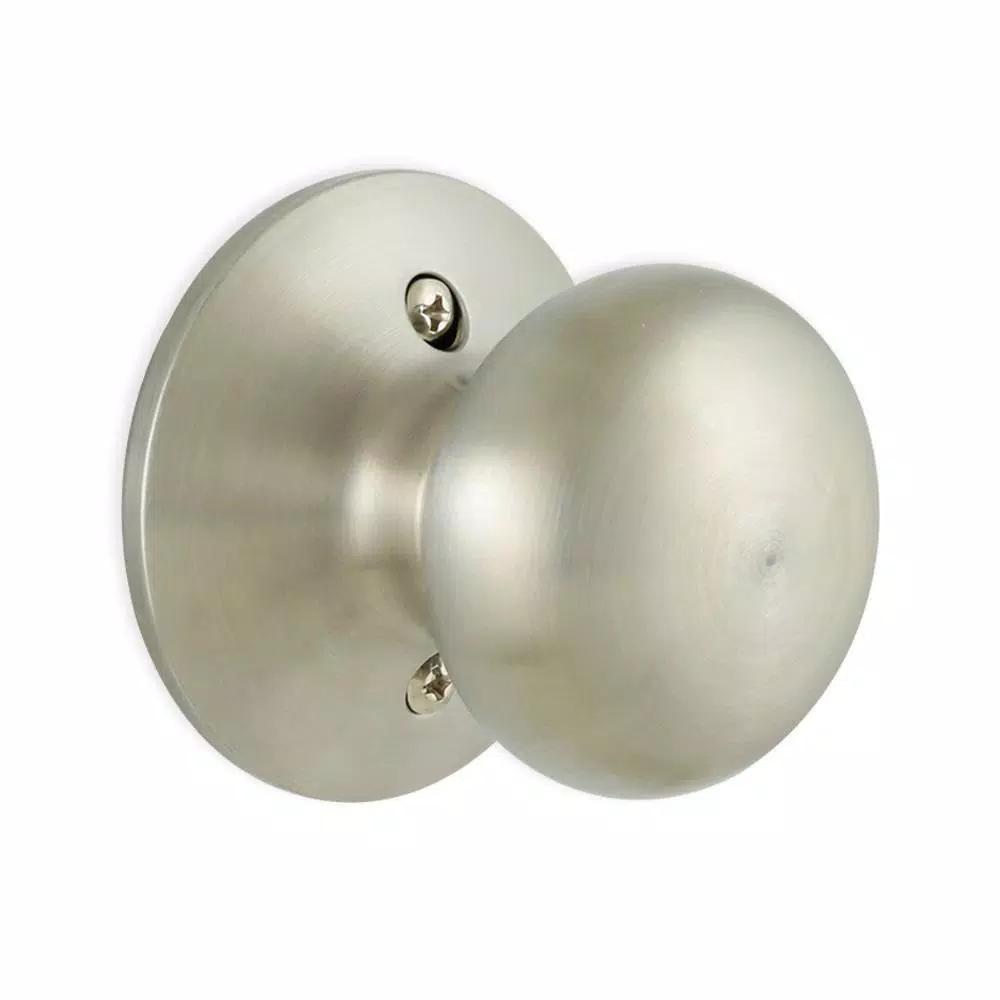 Defiant Berwick Stainless Steel Dummy Door Knob, Flat Ball Style, Interior Residential