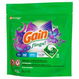 Gain Flings Moonlight Breeze Scent Laundry Detergent Pods, 16-Count (6-Pack) thumbnail 3