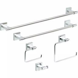 Franklin Brass Maxted 5-Piece Polished Chrome Bath Hardware Accessory Set thumbnail 1