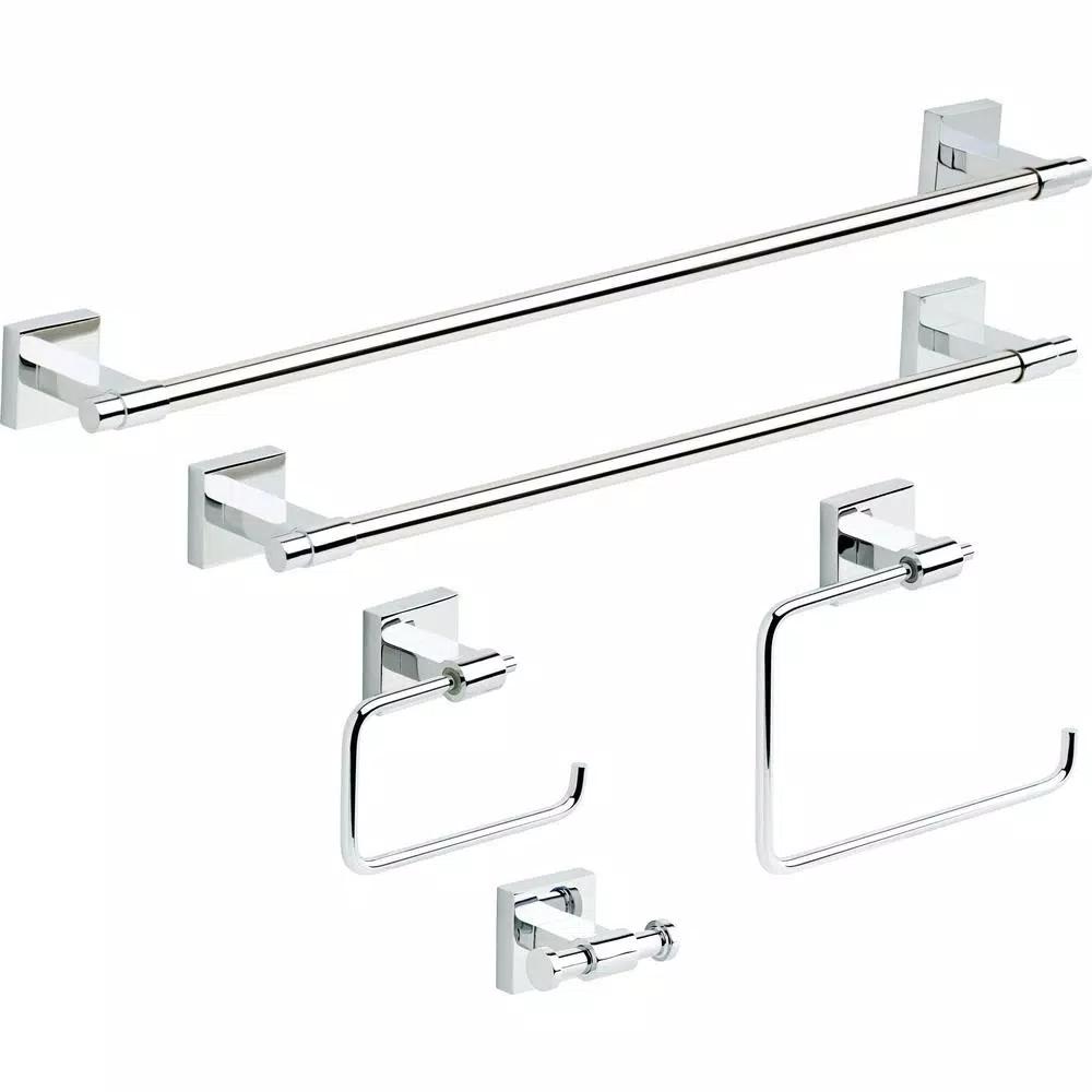 Franklin Brass Maxted 5-Piece Polished Chrome Bath Hardware Accessory Set