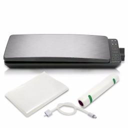 NutriChef Stainless Steel Electric Vacuum Sealer with Reusable Bags and Roll thumbnail 6