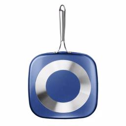 GRANITESTONE Classic Blue 10.5 in. Diamond Infused Non-Stick Aluminum Griddle Pan thumbnail 2
