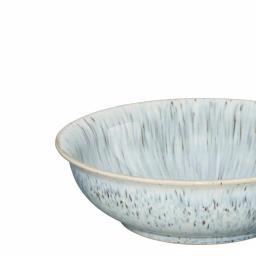 Denby Halo Stoneware 26 fl. oz. Curved Shallow Serving Bowl, Black thumbnail 2