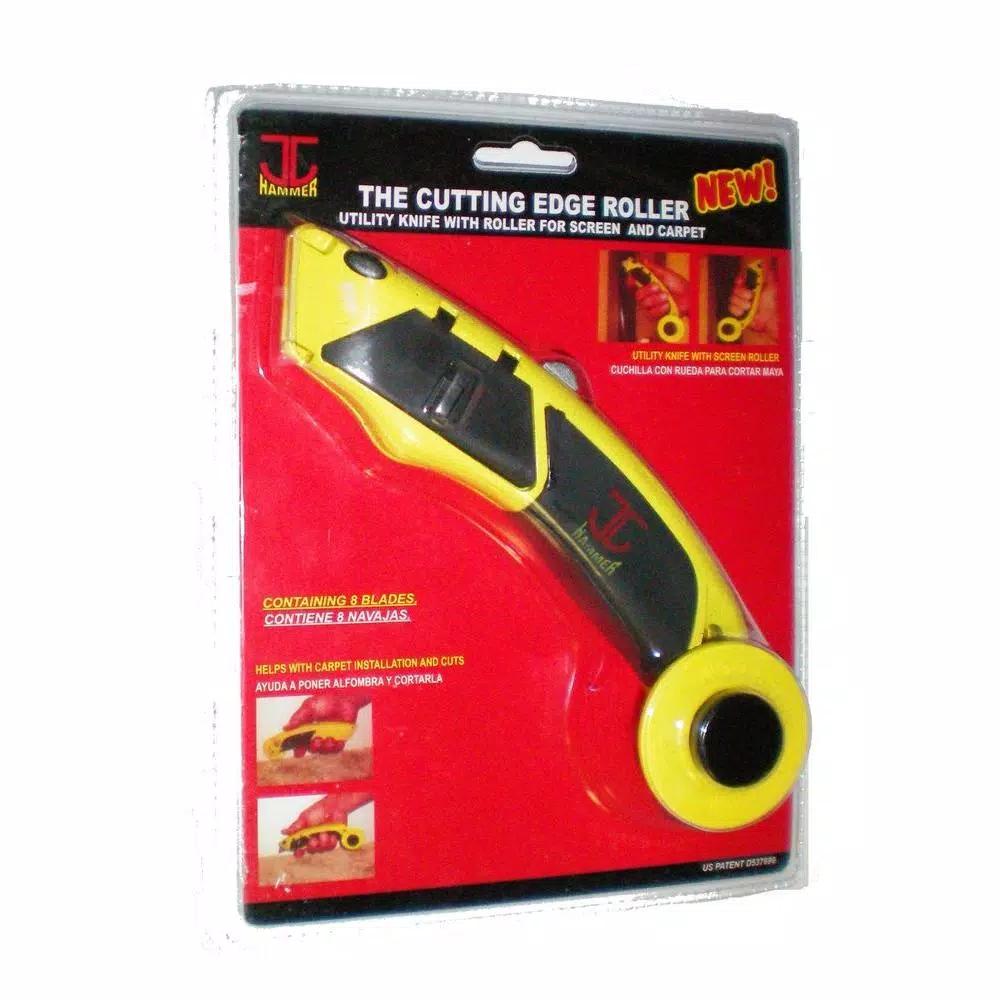 JC Hammer Professional Screen Roller Knife with High Capacity Blade and Trigger Load Mechanism