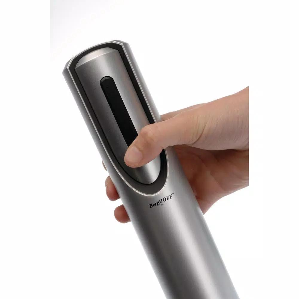 BergHOFF Geminis Electric Wine Opener with Charging Stand and Foil Cutter - Black