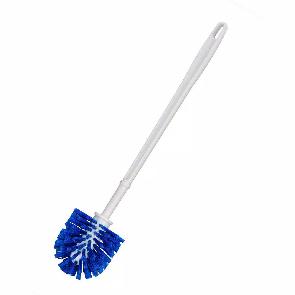 Alpine Industries 16 in. Plastic Toilet Bowl Brush and Holder Set, 2-Pack