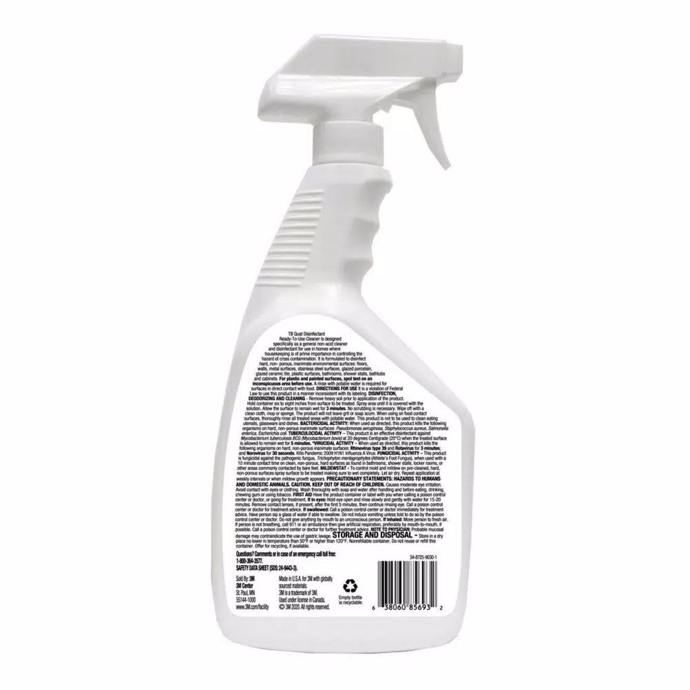 3M TB Quat Disinfectant Ready to Use Cleaner, 32 fl. oz. (Case of 6)