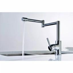 ANZZI Manis Series Deck-Mounted Pot Filler, Polished Chrome thumbnail 3