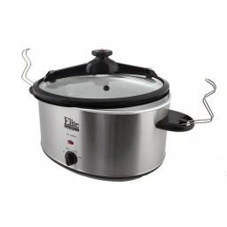 Elite Platinum 8.5 Qt. Stainless Steel Slow Cooker with Locking Lid and Silicone Gasket Seal thumbnail 3