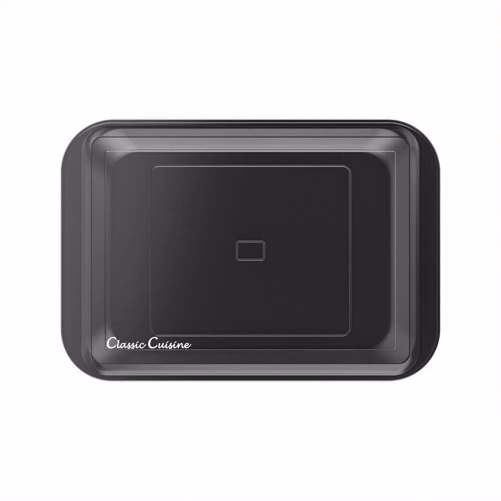 Trademark Classic Cuisine 9x13 Nonstick Cake Pan and Lid Set, Carbon Steel Rectangle Baking Pan