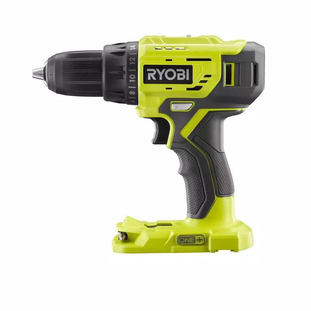 RYOBI 18V ONE+ 1/2 in. Cordless Drill Driver Kit with (2) 1.5 Ah Batteries, Charger, Bag & 70-Piece Impact Bit Set