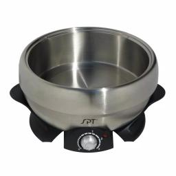 SPT 3 Qt. Stainless Steel Electric Multi-Cooker Shabu-Shabu Pot with Griddle and Steam Rack thumbnail 3
