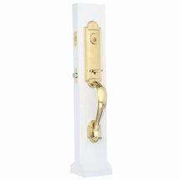 Baldwin Prestige Avendale Single Cylinder Handleset with Alcott Knob, Lifetime Polished Brass, SmartKey Security thumbnail 4