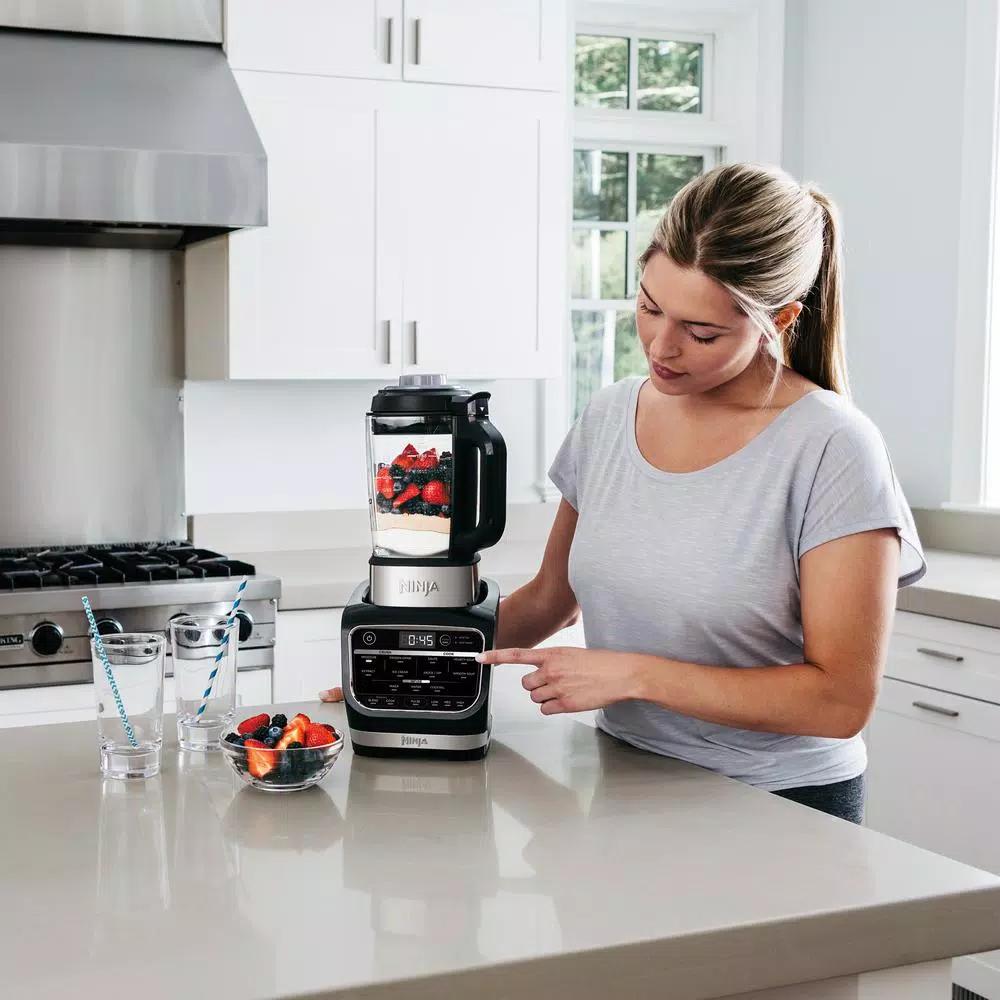 Ninja Foodi Cold and Hot Blender, 64 oz. Glass Pitcher, 1400-Peak-Watt High Speed Blender