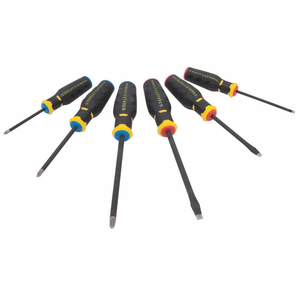 Stanley FATMAX 6-Piece Simulated Diamond Tip Screwdriver Set, Standard and Phillips