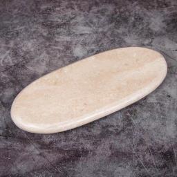 Creative Home Natural Champagne Marble Oval Serving Tray - 14 in. Beige Cheese & Pastry Board thumbnail 3