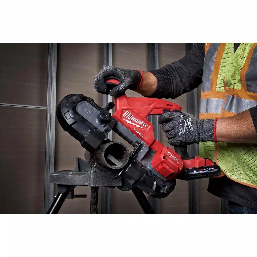 Milwaukee M18 FUEL 18V Brushless Cordless Compact Band Saw Kit with Two 3.0 Ah Batteries
