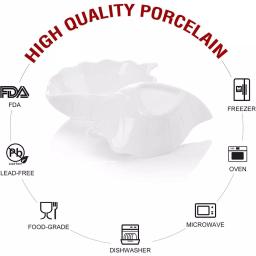 MALACASA 4.5 in. White Porcelain Ramekins Set of 16, Ceramic Souffle Dishes and Serving Bowls thumbnail 3